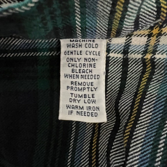 Ralph Lauren Shirt Men XXL 2XL Green White Plaid Button Down Cabincore Gorpcore - Picture 8 of 8